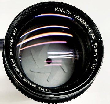 85/1.8 KONICA HEXANON AR コニカARマウント, Sony E 用 アダプター付の画像
