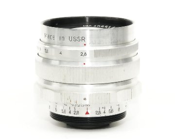 37/2.8 MIR-1 「Grand Prix Brussels 1958」の刻印入り　M39-M42マウントアダプター付 暖色系コーティングの画像