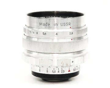 37/2.8 MIR-1 「Grand Prix Brussels 1958」の刻印入り　M39-M42マウントアダプター付 暖色系コーティングの画像