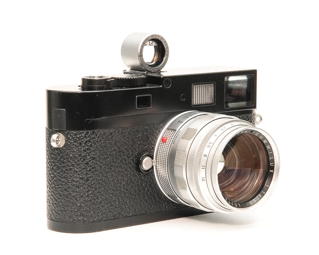 Leica 5cm 用 ファインダー、後期型、 純正革ケース付 SBOOIの画像