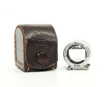 Leica 5cm 用 ファインダー、後期型、 純正革ケース付 SBOOIの画像