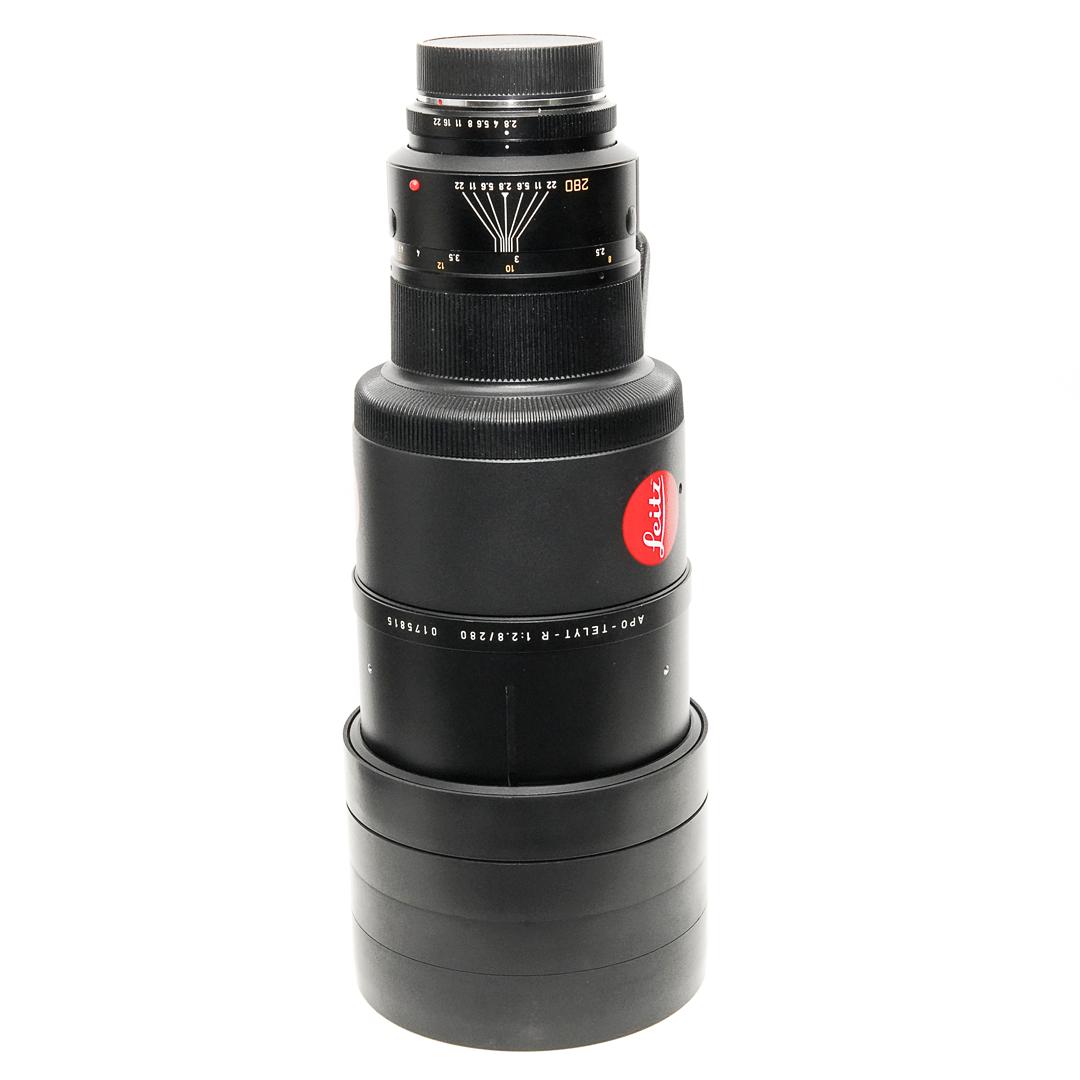 280/2.8 Apo-Telyt-R 3CAM  SN.0175815   ライカR用    前後純正レンズキャップ、フード内蔵、 専用金属ケース付の画像