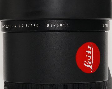 280/2.8 Apo-Telyt-R 3CAM  SN.0175815   ライカR用    前後純正レンズキャップ、フード内蔵、 専用金属ケース付の画像