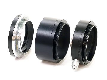 Leica-R用 接写リング (ライカ純正リング) 14158-1 + 14135 + 14158-2　3ケ1組セットの画像