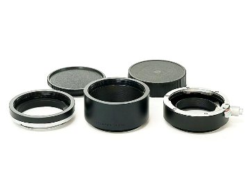 Leica-R用 接写リング (ライカ純正リング) 14158-1 + 14135 + 14158-2　3ケ1組セットの画像