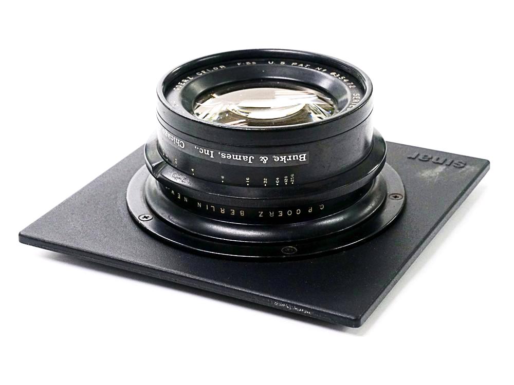305/5.5 CELOR (GOERZ) Barrel Lens、コーテイング有り Sinar ボード付画像