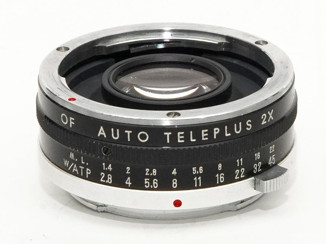 OLYMPUS PEN  F/FT 用 Auto Teleplus 2×、  純正、 ケース、前キヤップ付、の画像