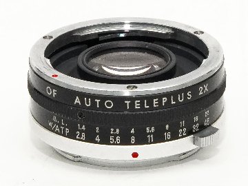 OLYMPUS PEN  F/FT 用 Auto Teleplus 2×、  純正、 ケース、前キヤップ付、の画像