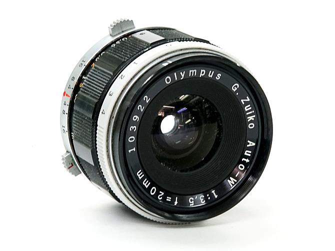 OLYMPUS PEN FT 20/3.5 ZUIKO-W 付   カメラケース(下部分)付 SLフィルター、前キャップ付  の画像