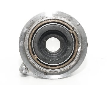 35/3.5 Elmar SN.570485 ライカスクリュー(L39)用  距離計連動　前後キャップ付 ノーコート  Metar 表示  1940年製造の画像