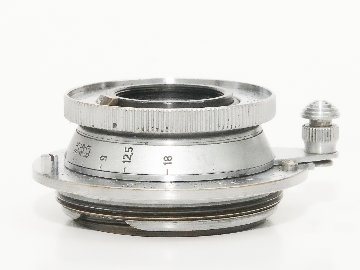 35/3.5 Elmar SN.570485 ライカスクリュー(L39)用  距離計連動　前後キャップ付 ノーコート  Metar 表示  1940年製造の画像