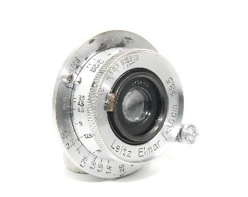35/3.5 Elmar SN.570485 ライカスクリュー(L39)用  距離計連動　前後キャップ付 ノーコート  Metar 表示  1940年製造の画像