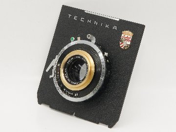 150/6.8 Gold rim DAGOR (GOERZ) 　シンクロコンパーシャッター付き (真円絞り) リンホフテヒニカ4×5inレンズボード付の画像
