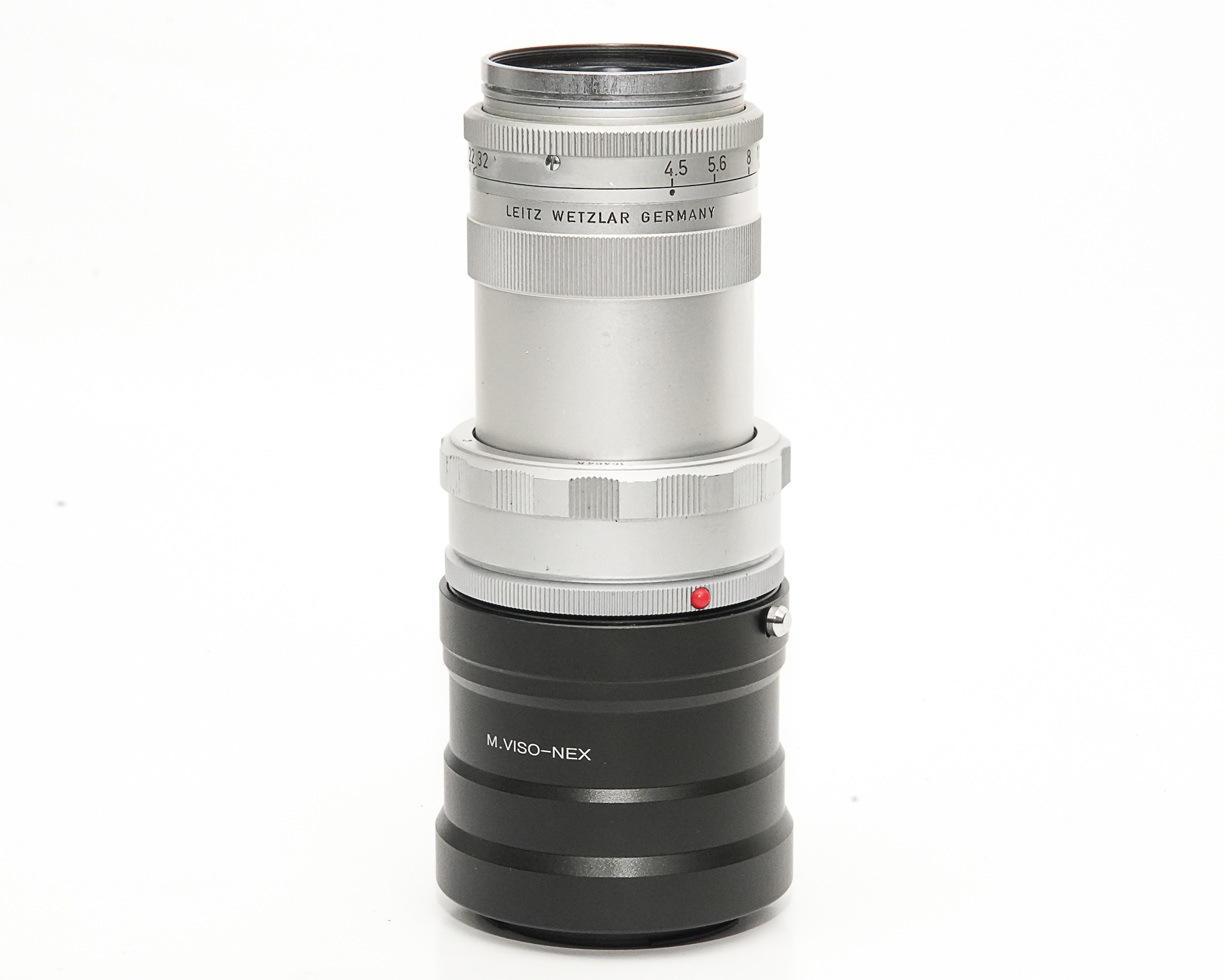 135/4.5 Hektor  (ライカレンズ)　Sony /E マウントアダプター付   丸々の真円絞り 90%の画像