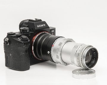 135/4.5 Hektor  (ライカレンズ)　Sony /E マウントアダプター付   丸々の真円絞り 90%の画像