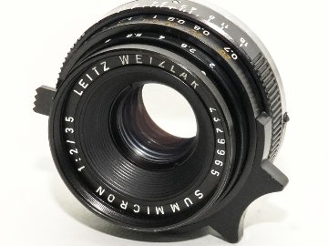 35/2 Summicron  S/N.2329965、メタルレンズフード 42Φ(カブセ) 前後レンズキャップ Germany 距離計連動の画像