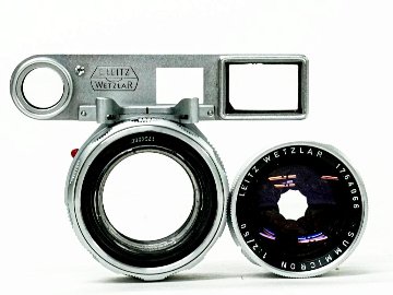 50/2 近接 SUMMICRON L#1764066 (made in Germany) ライカＭ用 前後キャップ付 接写アタッチメント(ヌーキー)付               1960年製造の画像
