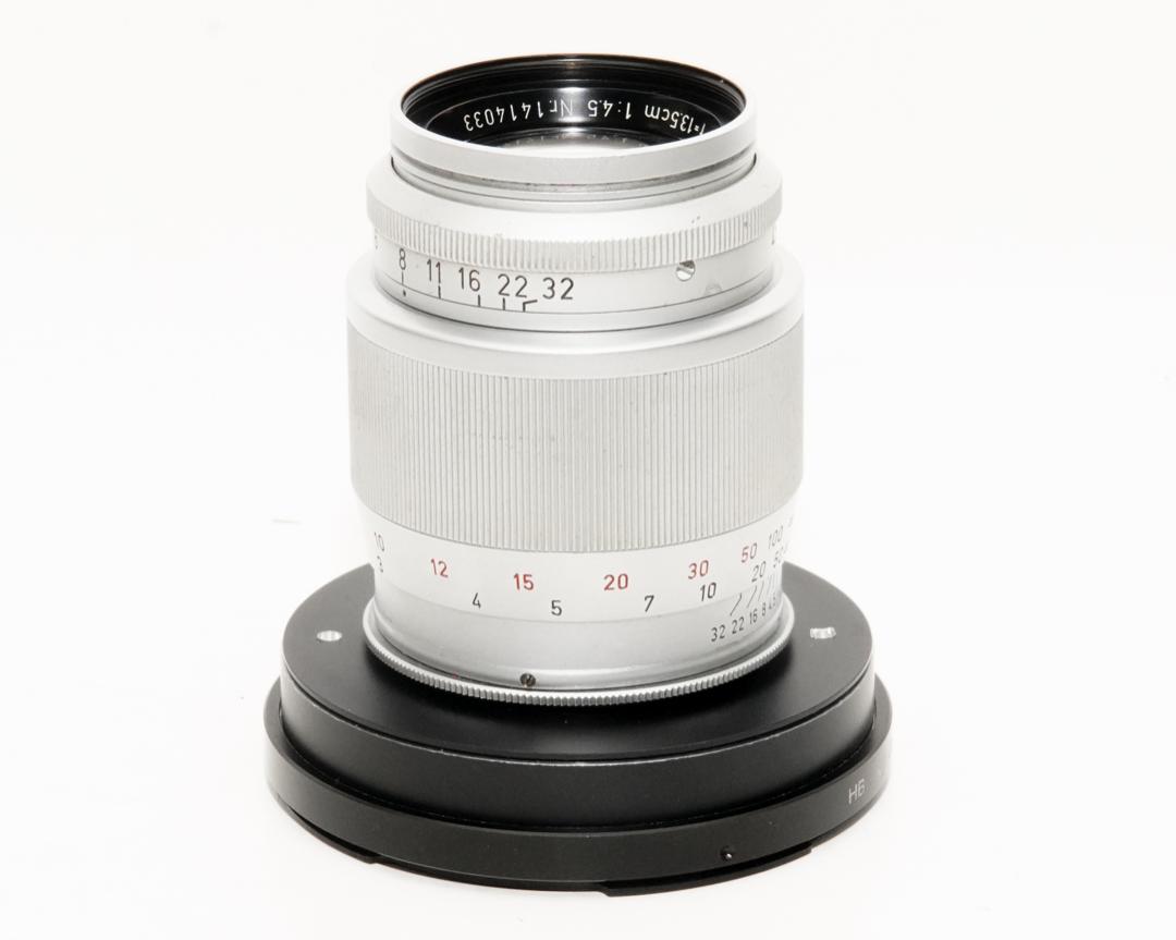135/4.5 HEKTOR (Leitz-Wetzlar) V-シリーズ,ハッセルF用 （レンズ+マウントリング2個の販売）の画像