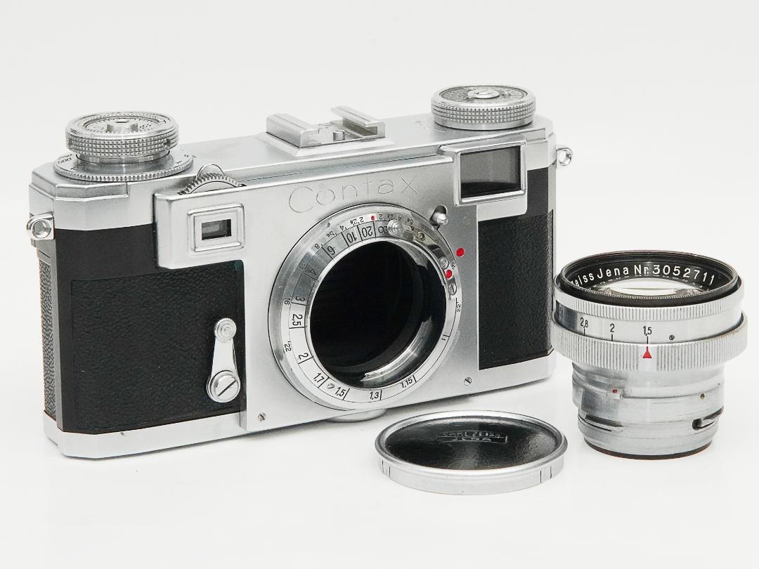 Contax ⅡA 50/1.5 Sonnar T コーティング (Zeiss-Opton) 距離計連動  レンズ 85%　ボデー 90%の画像