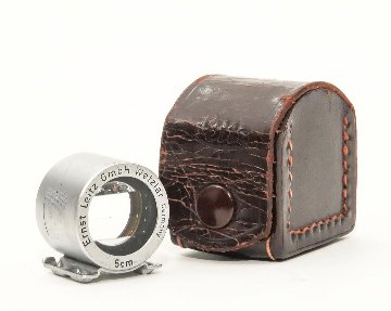 Leica 5cm 用 ファインダー、前期型、 SBOOI, Leitz 純正革ケース付の画像