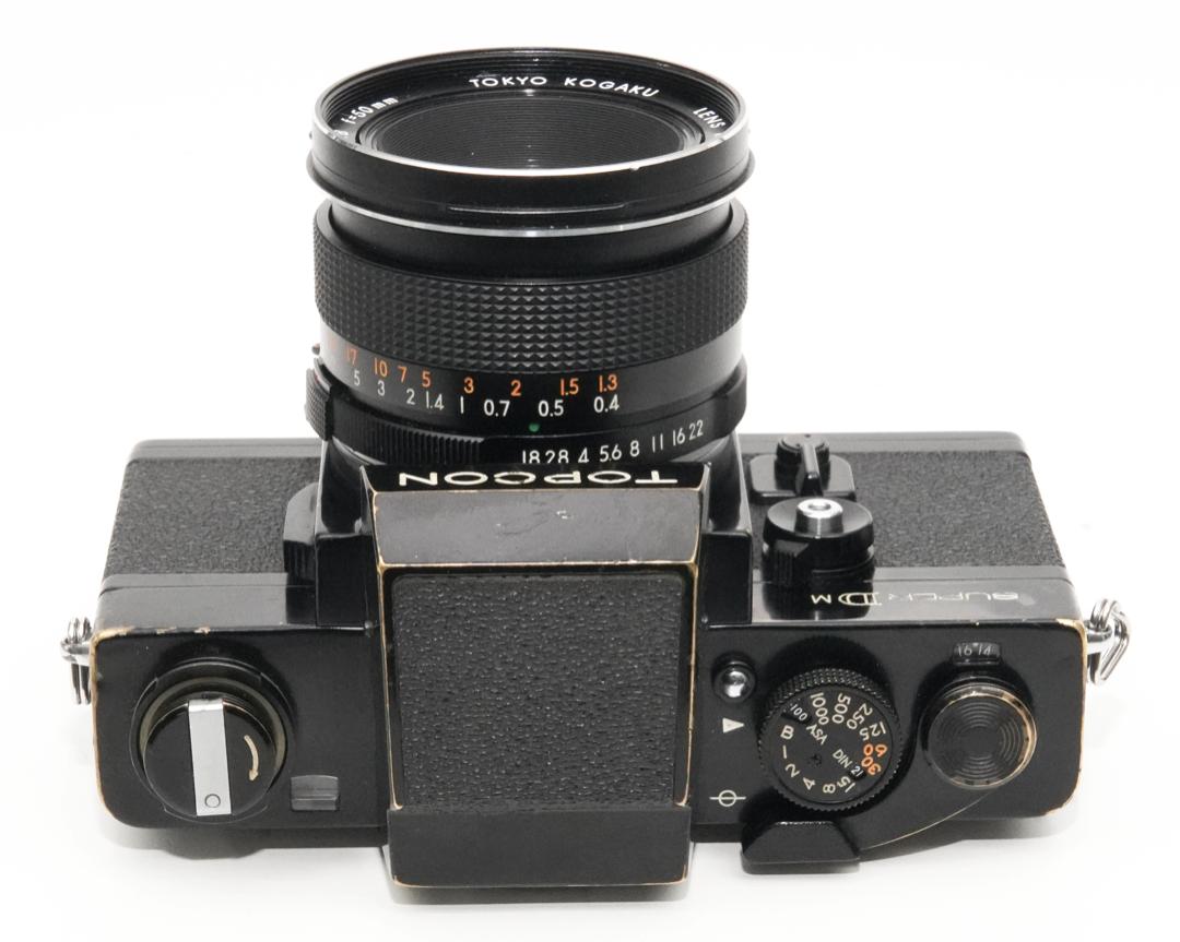TOPCON SUPER DM + RE GN 50/1.8 TOPCOR セット 露出計良好 エキザクタマウント 東京光学 トプコールの画像