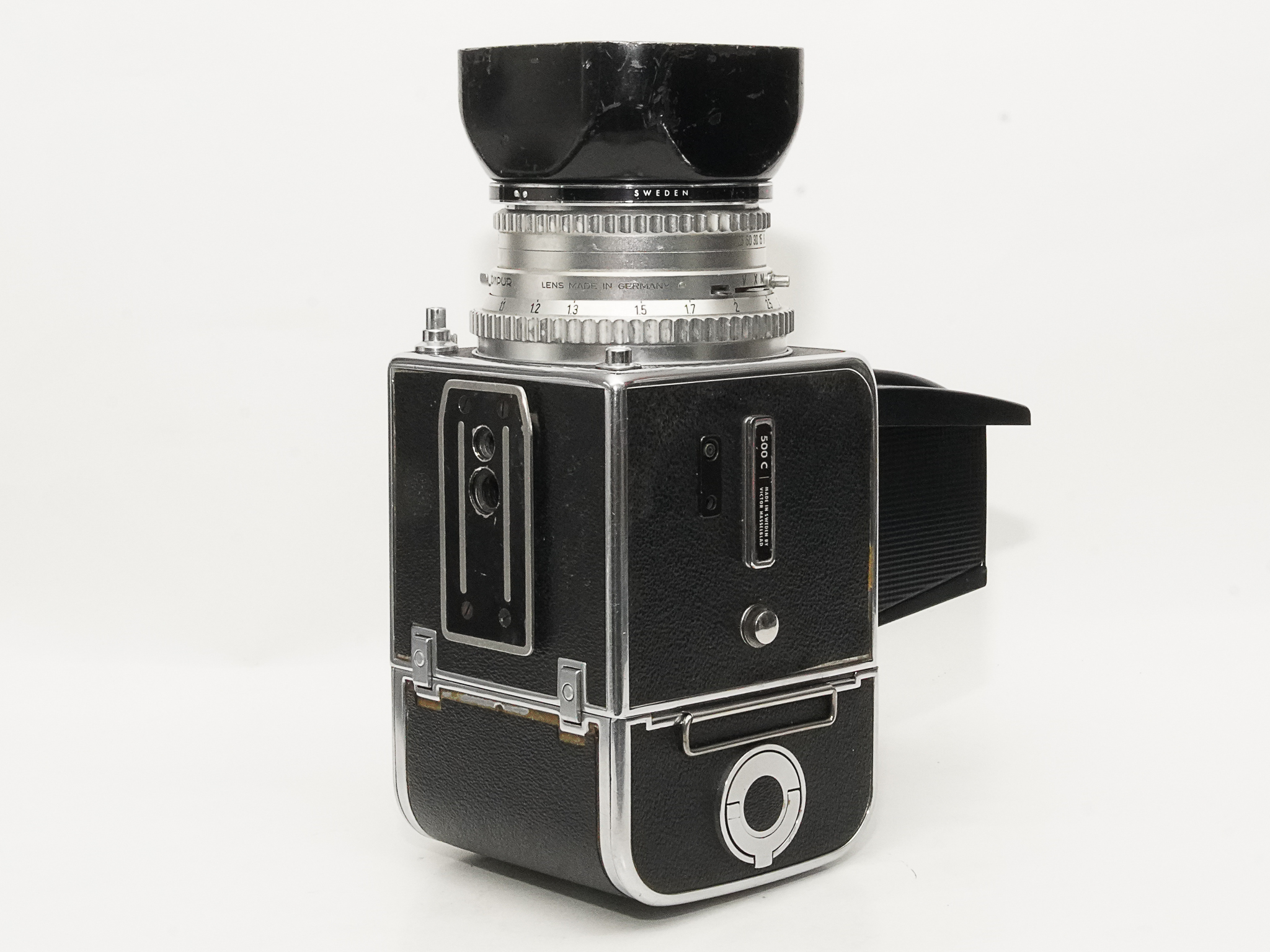 Hasselblad 500C  80/2.8 Planar (Cレンズ ) M-12マガジン スタンダード焦点板 ネックストラップ付 日本語使用説明書付(コピー)の画像