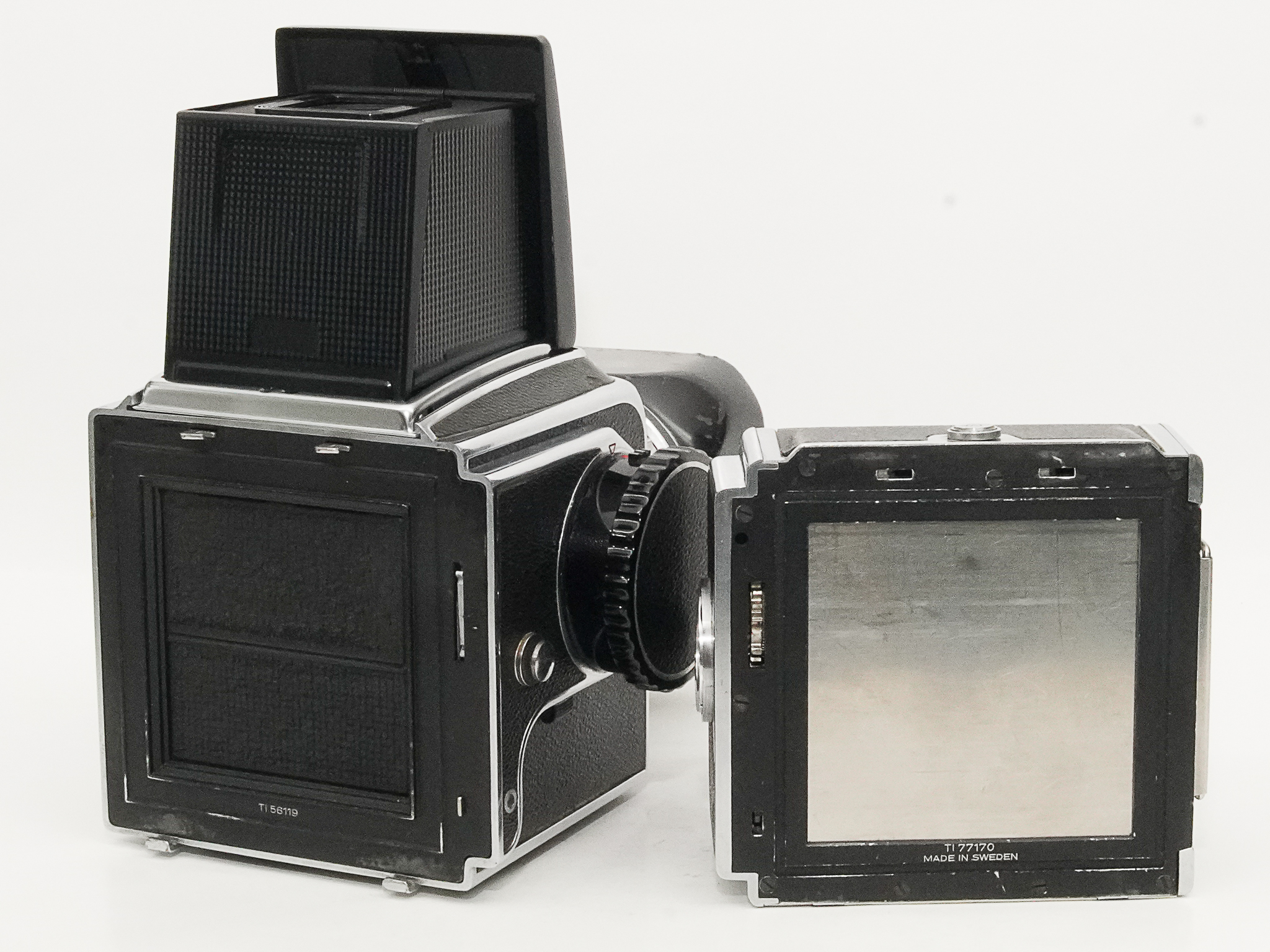 Hasselblad 500C  80/2.8 Planar (Cレンズ ) M-12マガジン スタンダード焦点板 ネックストラップ付 日本語使用説明書付(コピー)の画像