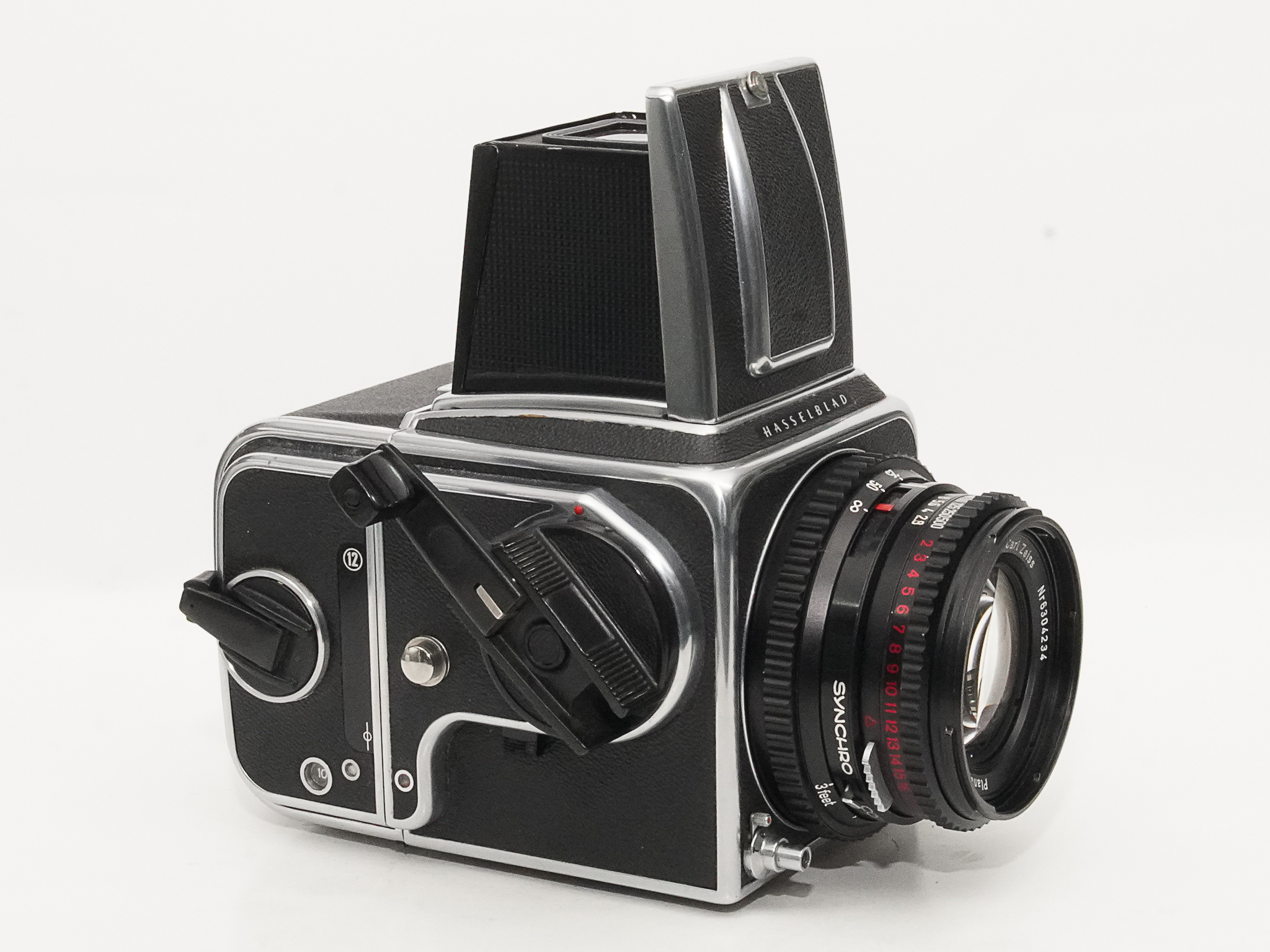 Hasselblad 500C/M  ,  80/2.8 Planar T☆ (Cレンズ ) M-12マガジン スタンダード焦点板 ネックストラップ付 日本語使用説明書付(コピー) の画像