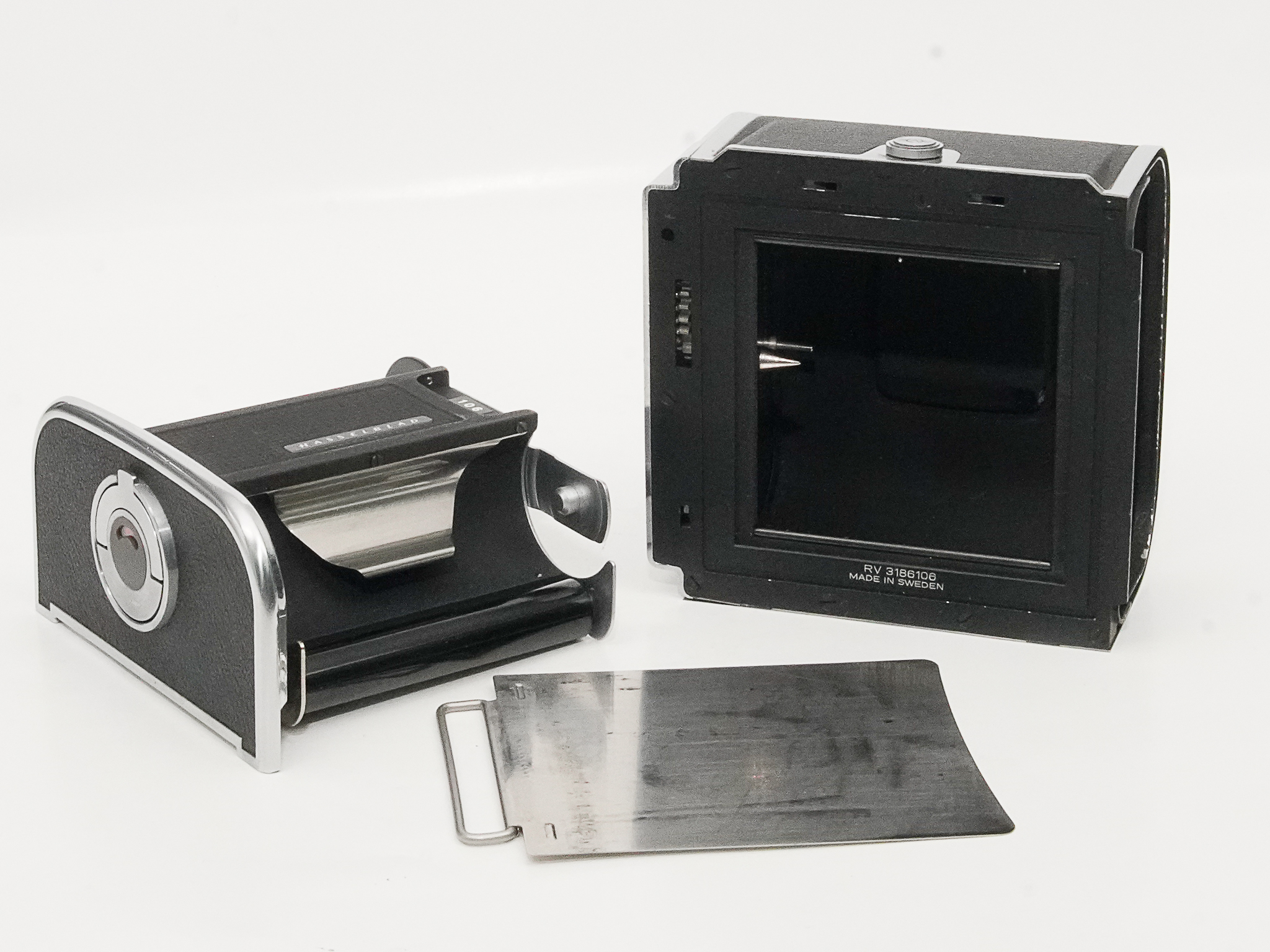 Hasselblad 500C/M  ,  80/2.8 Planar T☆ (Cレンズ ) M-12マガジン スタンダード焦点板 ネックストラップ付 日本語使用説明書付(コピー) の画像