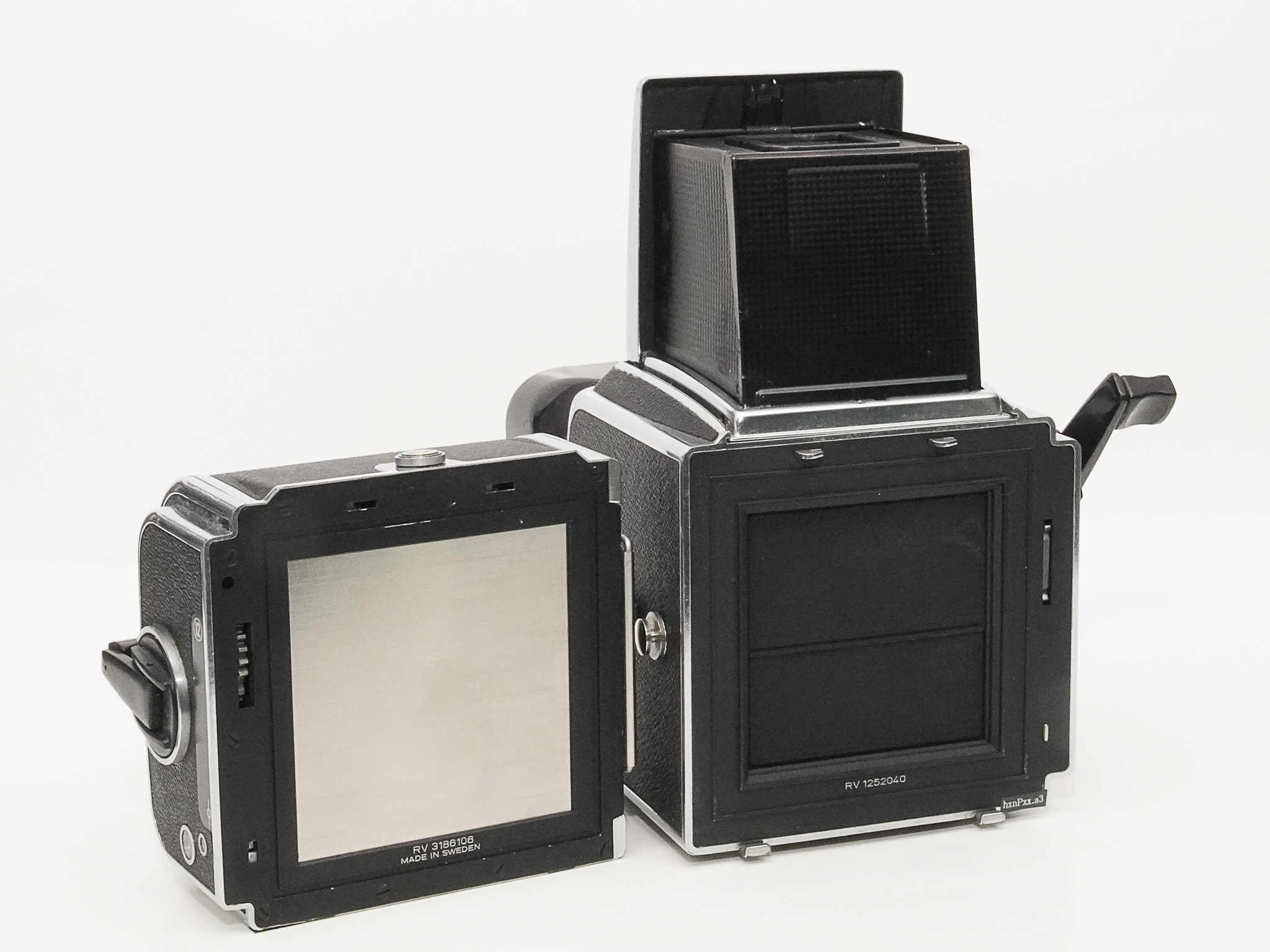 Hasselblad 500C/M  ,  80/2.8 Planar T☆ (Cレンズ ) M-12マガジン スタンダード焦点板 ネックストラップ付 日本語使用説明書付(コピー) の画像