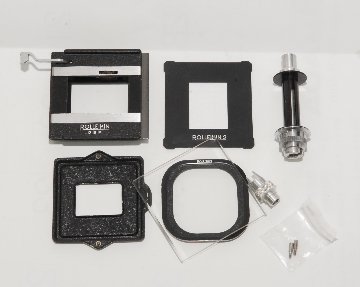 Rolleikin  Rollei 2眼レフカメラ用  35mmフィルムを使用しますアダプターキットです。　ケース付の画像