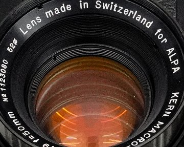 ALPA  2000Si  50/1.9 Macro SWITAR付 オリジナル前キャップ付の画像