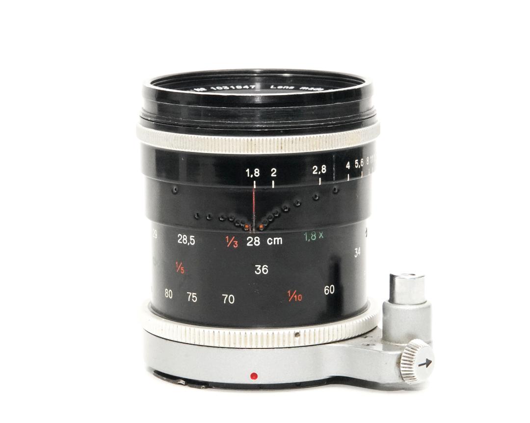 50/1.8 KERN-MACRO-SWITAR AR  (Switzerland)  SN.1031947  純正前後キャップ、フード、元箱付 自動絞り、95%	の画像