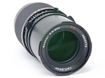 250/5.6 Sonnar T* (CFレンズ) ハッセルブラッド Vシリーズ用  前後キャップ付 Pケース付き  Pronter Shutter付　の画像