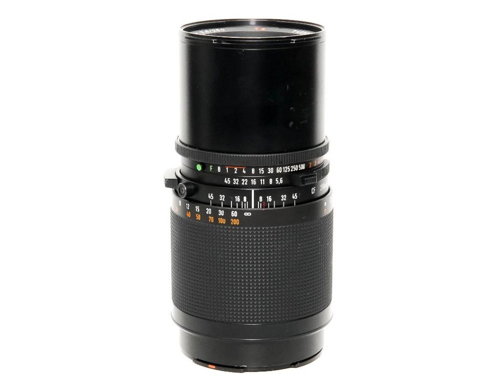 250/5.6 Sonnar T* (CFレンズ) ハッセルブラッド Vシリーズ用  前後キャップ付　 Pronter Shutter付の画像