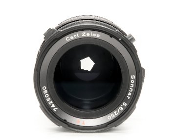 250/5.6 Sonnar T* (CFレンズ) ハッセルブラッド Vシリーズ用  前後キャップ付　 Pronter Shutter付の画像