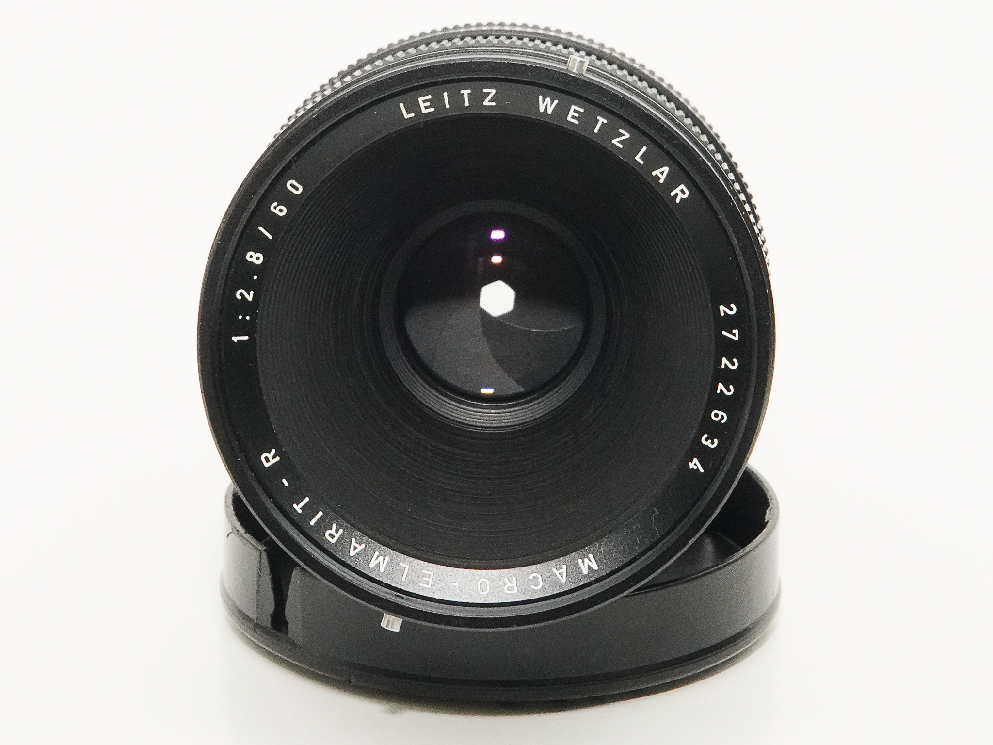 60/2.8 Macro-ELMARIT-R ライカ R 用 　(Germany) L#2722634 接写リング付 前後キャップ付 の画像