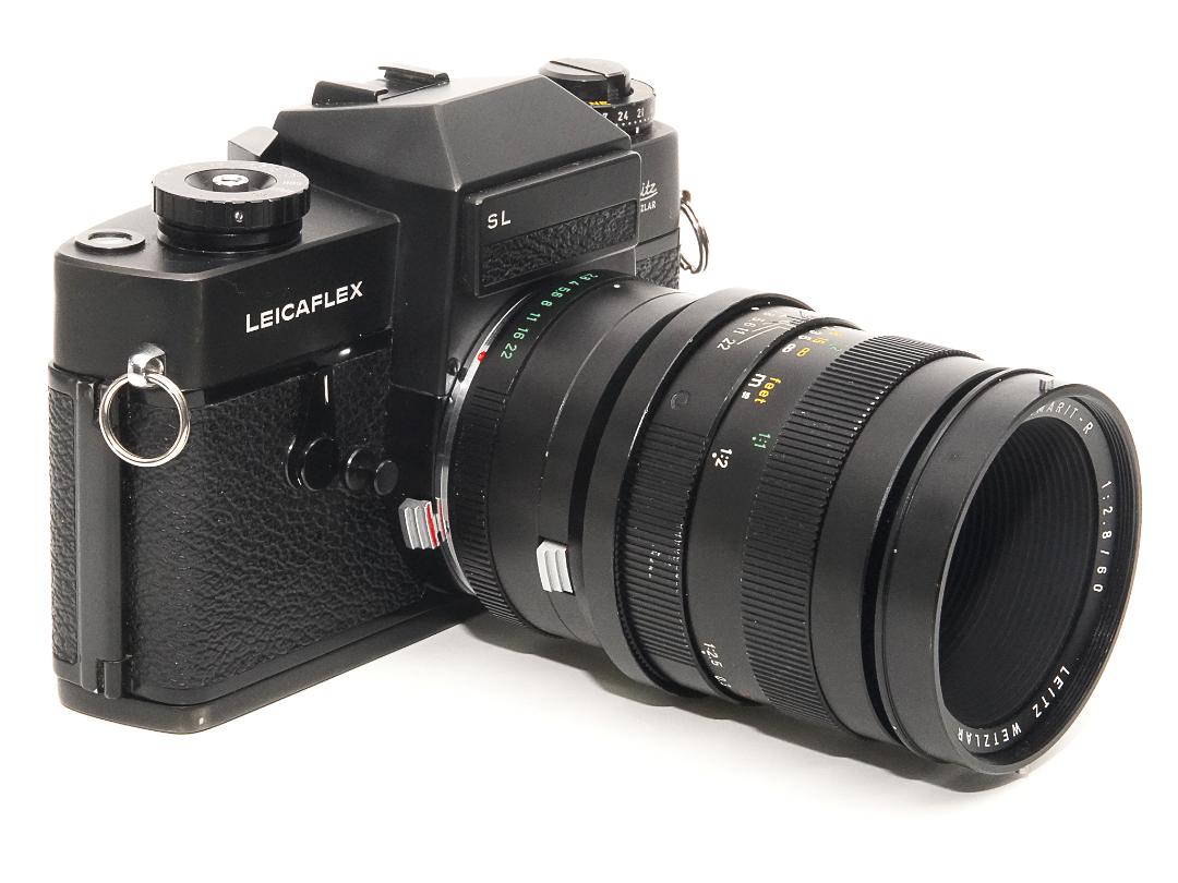 60/2.8 Macro-ELMARIT-R ライカ R 用 　(Germany) L#2722634 接写リング付 前後キャップ付 の画像
