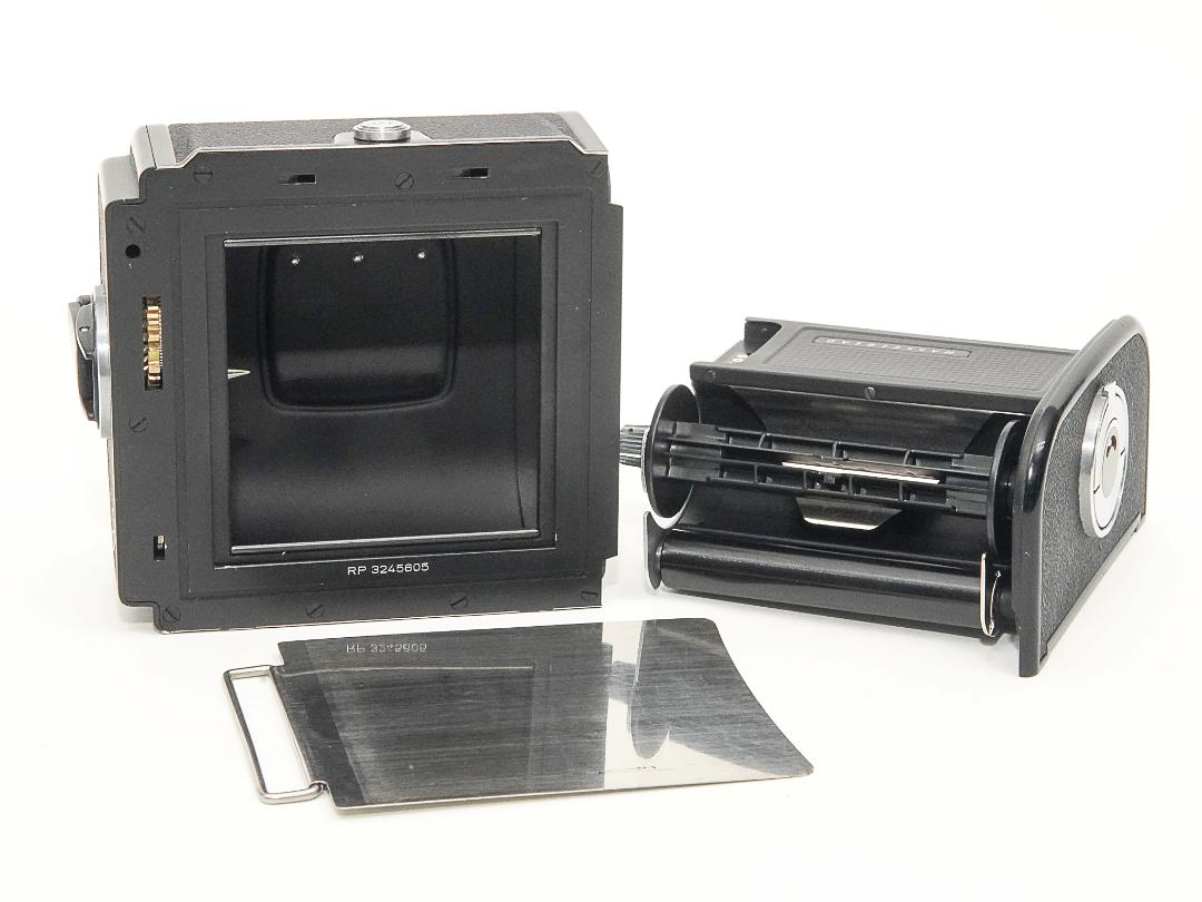 Hasselblad 503CX ☆80/2.8 Planar T* (CFレンズ) A-12マガジン 疑似アキュートマット焦点板  ラピットクランク ネックストラップ  日本語使用説明書付　95% の画像