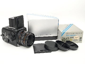 Hasselblad 503CX ☆80/2.8 Planar T* (CFレンズ) A-12マガジン 疑似アキュートマット焦点板  ラピットクランク ネックストラップ  日本語使用説明書付　95% の画像
