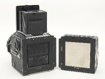 Hasselblad 503CX ☆80/2.8 Planar T* (CFレンズ) A-12マガジン 疑似アキュートマット焦点板  ラピットクランク ネックストラップ  日本語使用説明書付　95% の画像