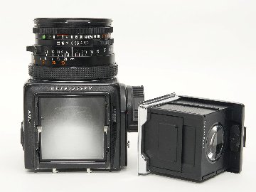 Hasselblad 503CX ☆80/2.8 Planar T* (CFレンズ) A-12マガジン 疑似アキュートマット焦点板  ラピットクランク ネックストラップ  日本語使用説明書付　95% の画像