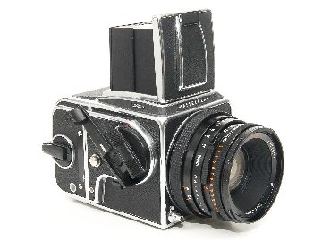 Hasselblad 503CX 80/2.8 Planar T* (CFレンズ) A-12マガジン 焦点板 ラピットクランク ネックストラップ  日本語使用説明書付　93% 超美品の画像