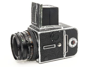 Hasselblad 503CX 80/2.8 Planar T* (CFレンズ) A-12マガジン 焦点板 ラピットクランク ネックストラップ  日本語使用説明書付　93% 超美品の画像