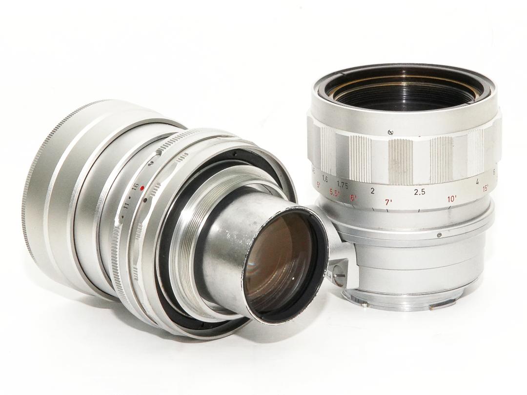 90/2 SUMMICRON L#1681992 (ズミクロン) Rare (フリセット絞り窓型)ライカ M用  距離計連動 レンズフード内臓 の画像