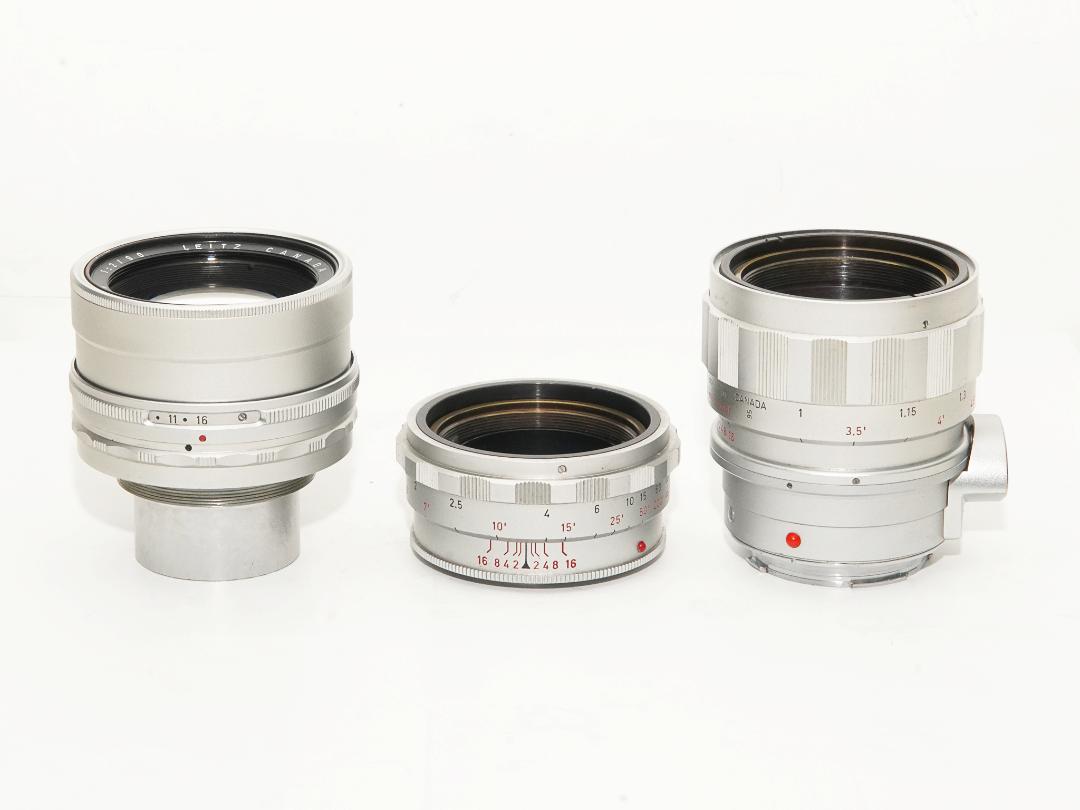 90/2 SUMMICRON L#1681992 (ズミクロン) Rare (フリセット絞り窓型)ライカ M用  距離計連動 レンズフード内臓 の画像