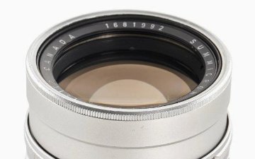 90/2 SUMMICRON L#1681992 (ズミクロン) Rare (フリセット絞り窓型)ライカ M用  距離計連動 レンズフード内臓 の画像