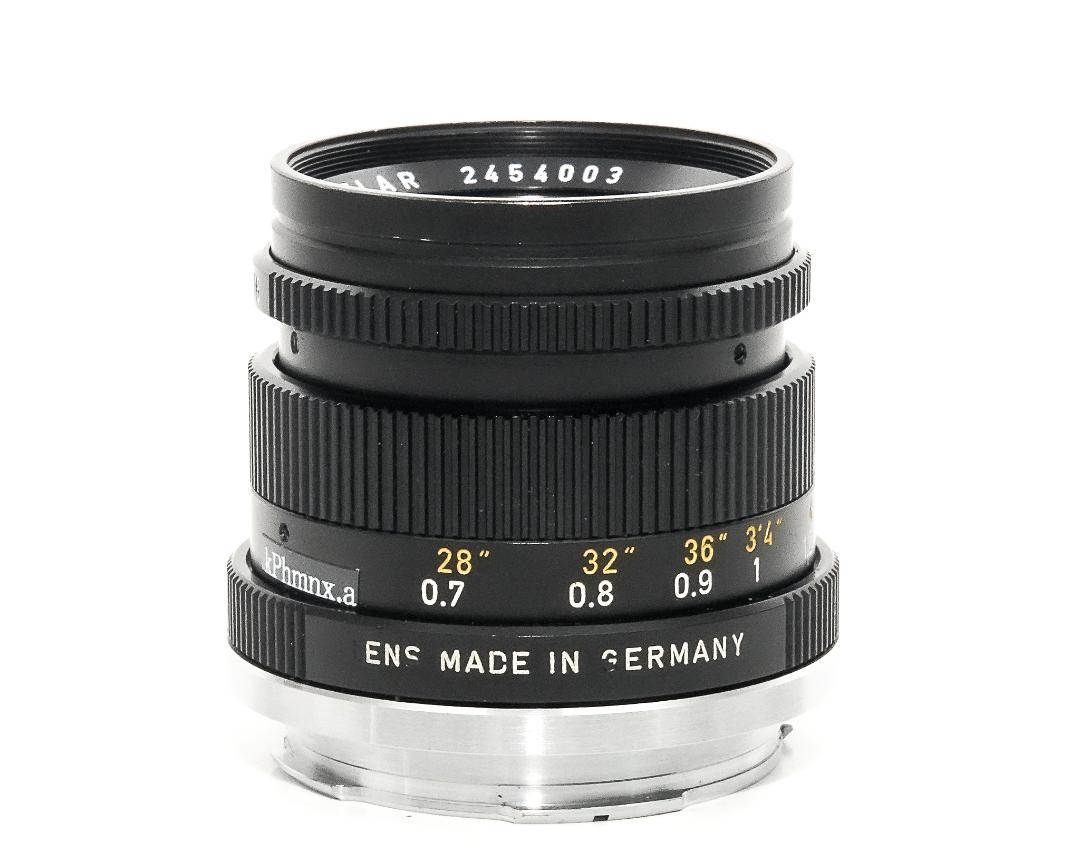 50/2 Summicron L#2454003 (made in Germany) ライカＭ用  後キャップ付  Pケース付 メタルレンズフード付　フードキヤップ付　　 距離計連動の画像