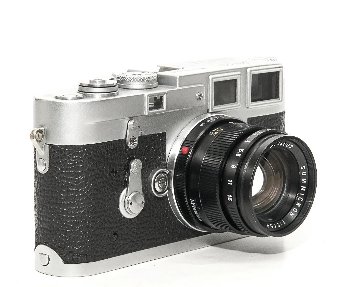 50/2 Summicron L#2454003 (made in Germany) ライカＭ用  後キャップ付  Pケース付 メタルレンズフード付　フードキヤップ付　　 距離計連動の画像