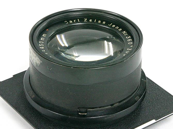 450/9 Apo-Tessar (Carl Zeiss Jena) 真円絞り、Barrel Lens、 リンホフテヒニカ4×5in ボード付 の画像